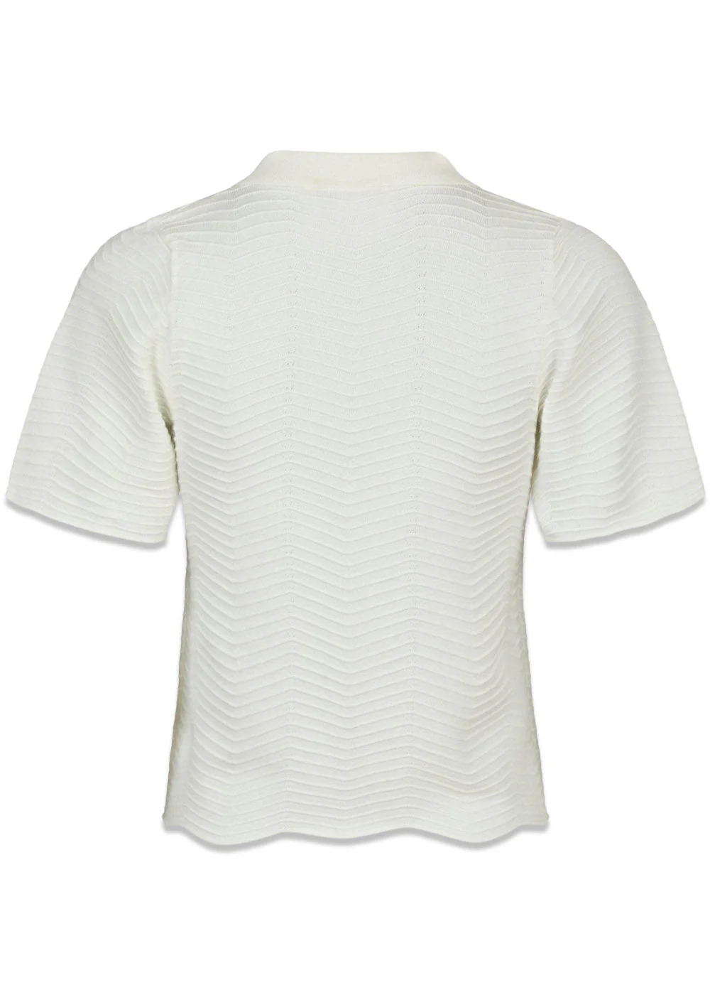 Soko Wave Knit Tee - Off White - Image 2