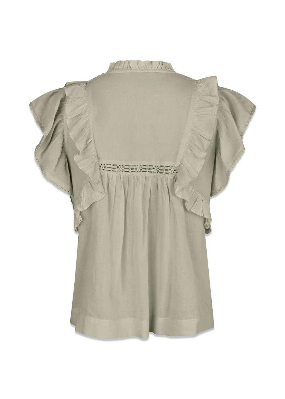 Jayla S Voile Top - Smoke Green - Image 3