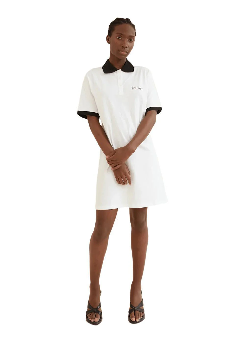 JOSEPHINE POLO DRESS - White - Image 2