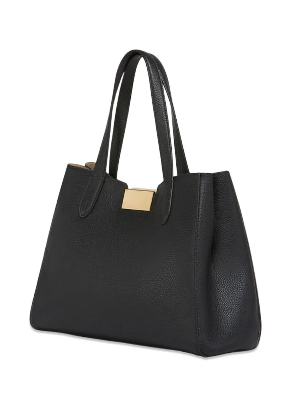 Leather Trunkaaro Tote Handbag - Black - Image 4