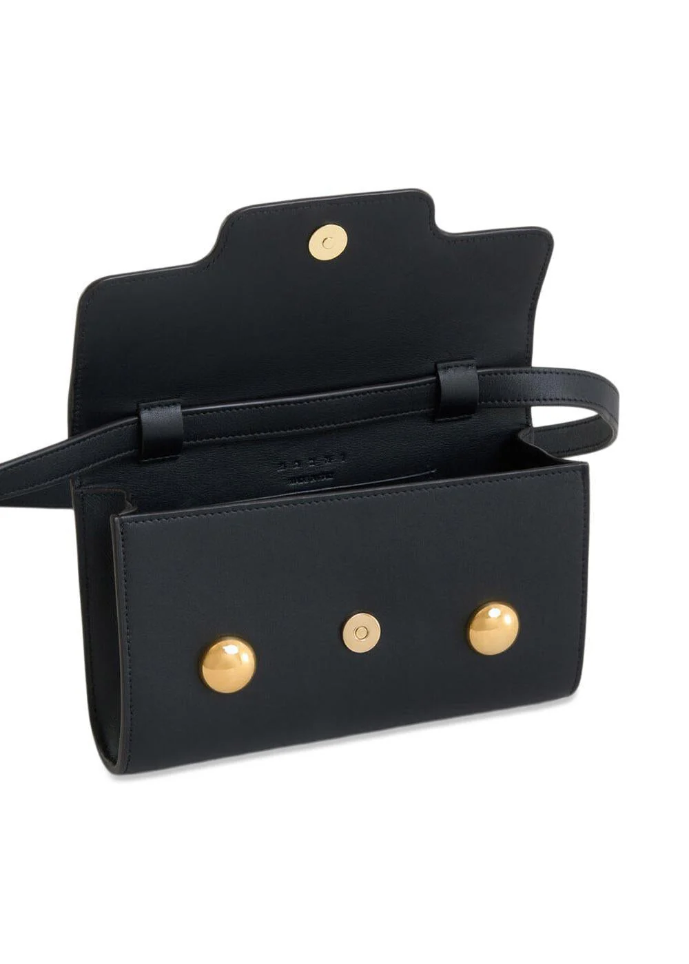 Leather Trunkaaro Clutch - Black - Image 3