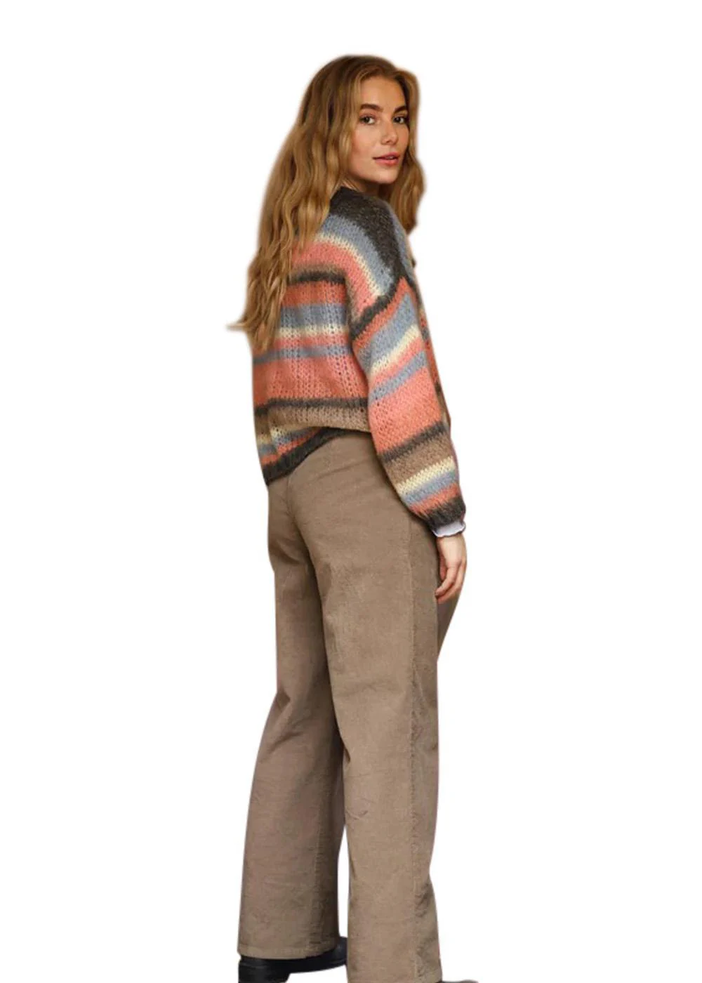 BCADRIA multi striped jumper - Soft Coral - Image 2