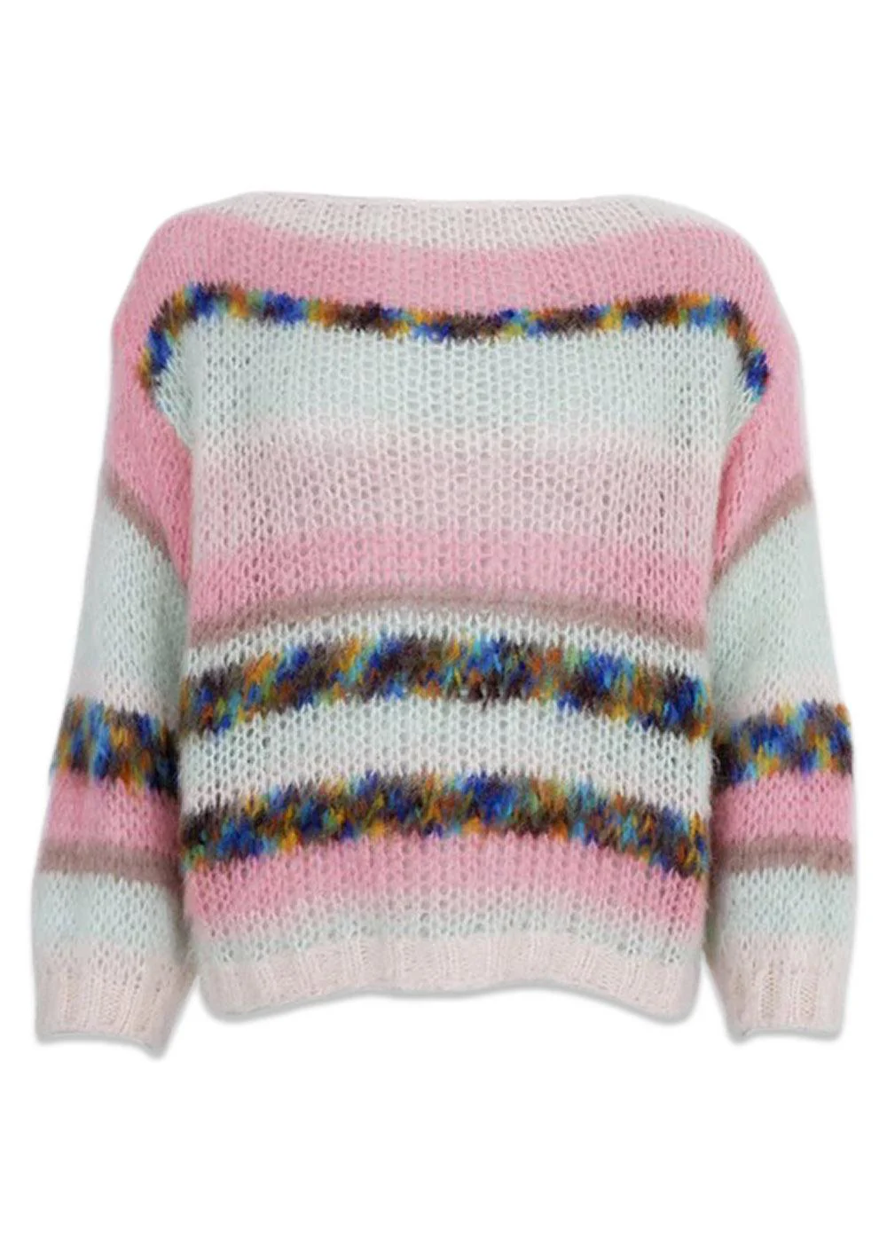 BCMINTY striped jumper - Minty Rose