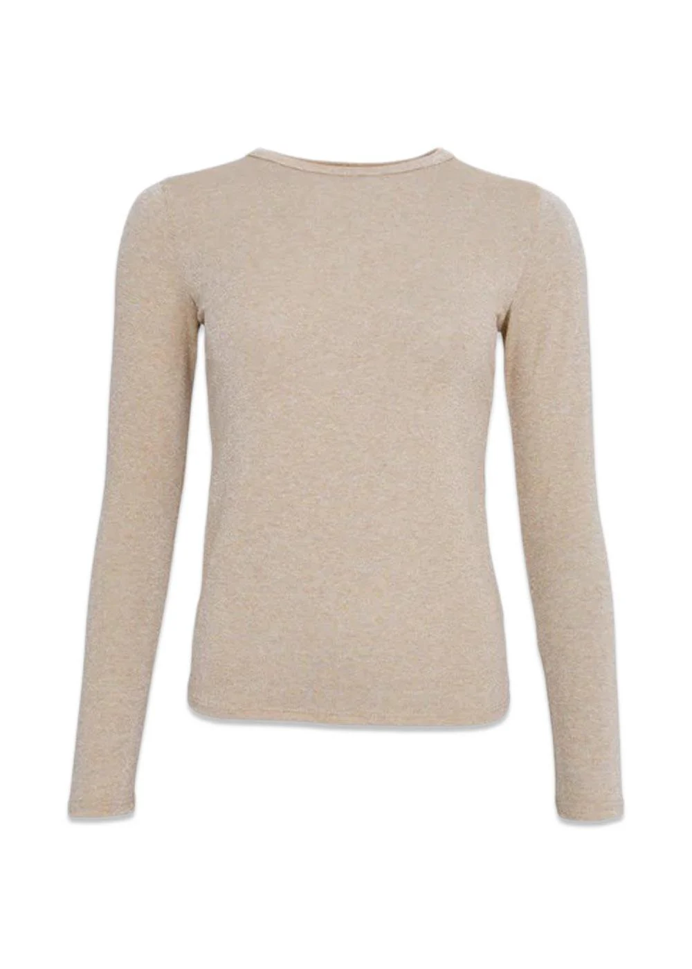 BCFAYE Lurex Blouse - Nude