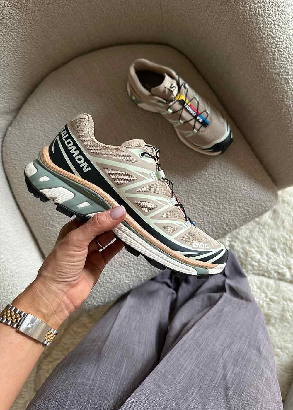 XT-6 - Oxford Tan / Carbon / Clearly Aqua - Image 2