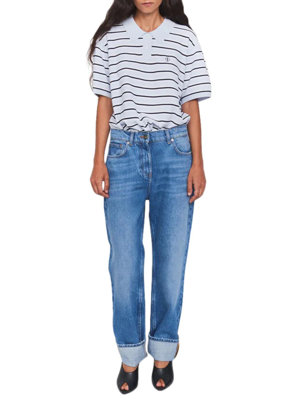 Darcy Distressed Jeans - Washed Blue