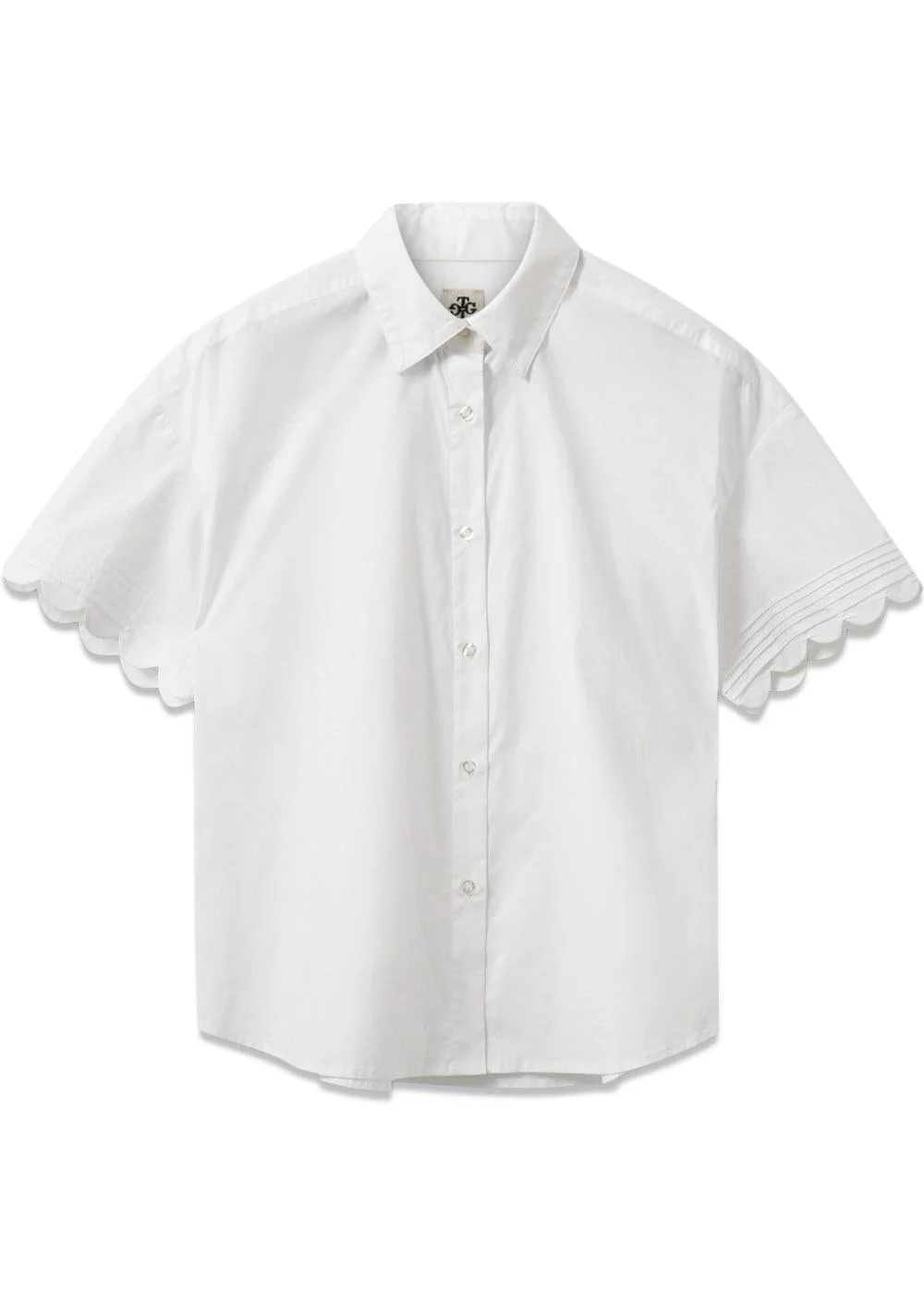 Cyprus Scallop Shirt - White