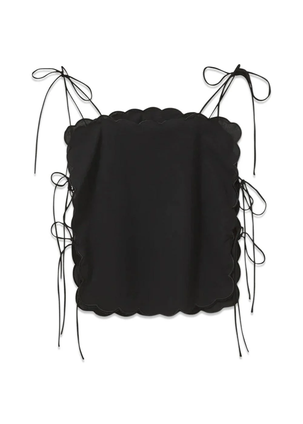 Kirsten Tie Top - Black - Image 2
