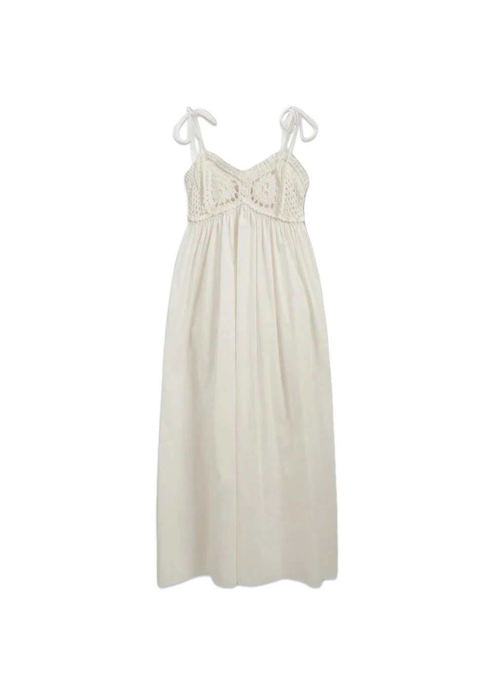 Kirsten Crochet Dress - White