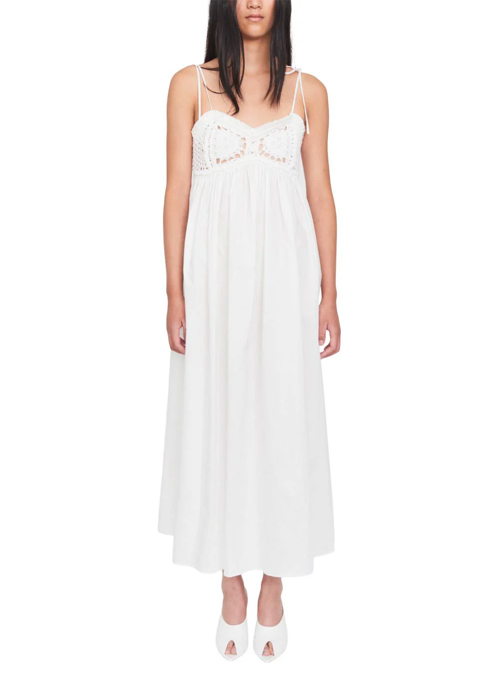 Kirsten Crochet Dress - White - Image 3