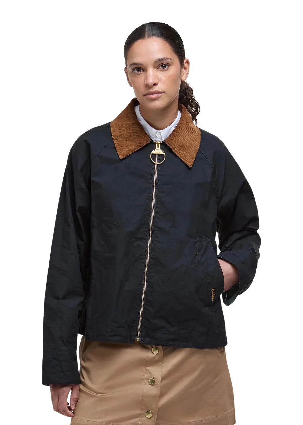 Catlin Showerproof Jacket - Black/Ancient - Image 3