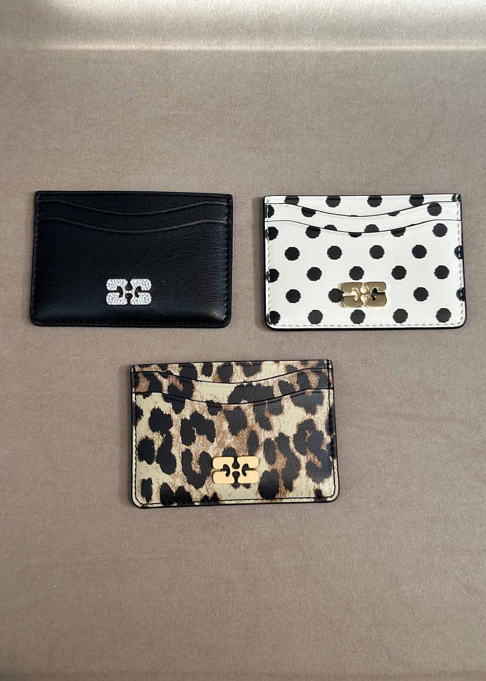 Ganni Bou Card Holder Strass - Black - Image 2