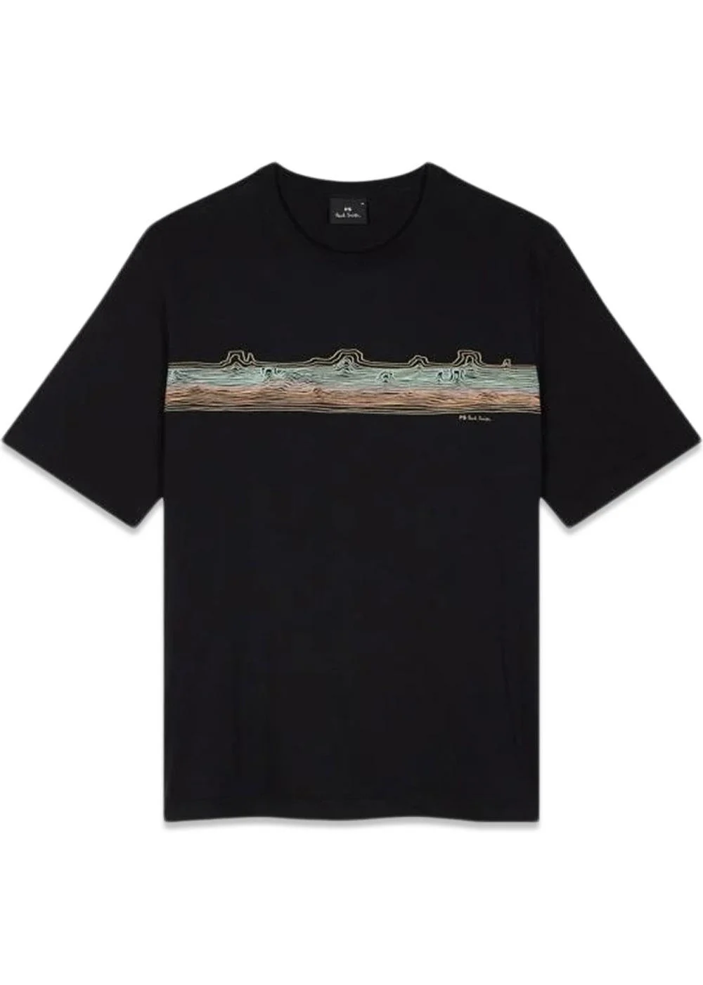 Reg Fit SS T Shirt Dessert - Black