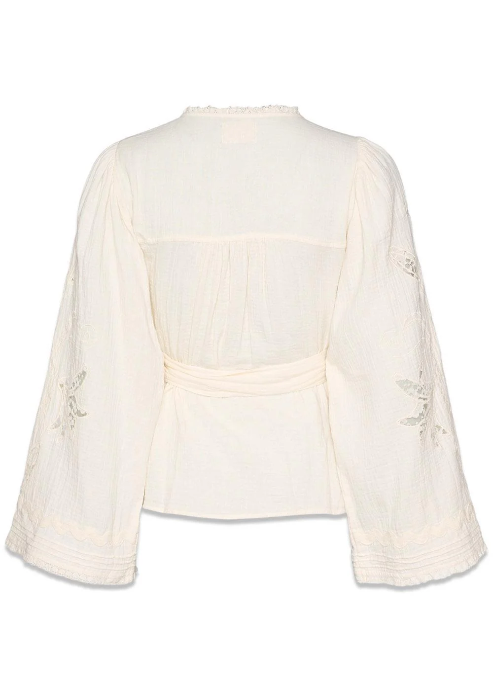 Winfrey Wrap Top - Off White - Image 4