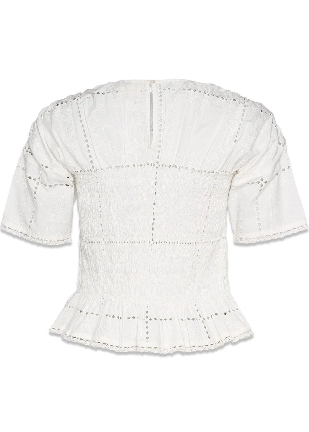 Vincenta Top - White Squares - Image 2