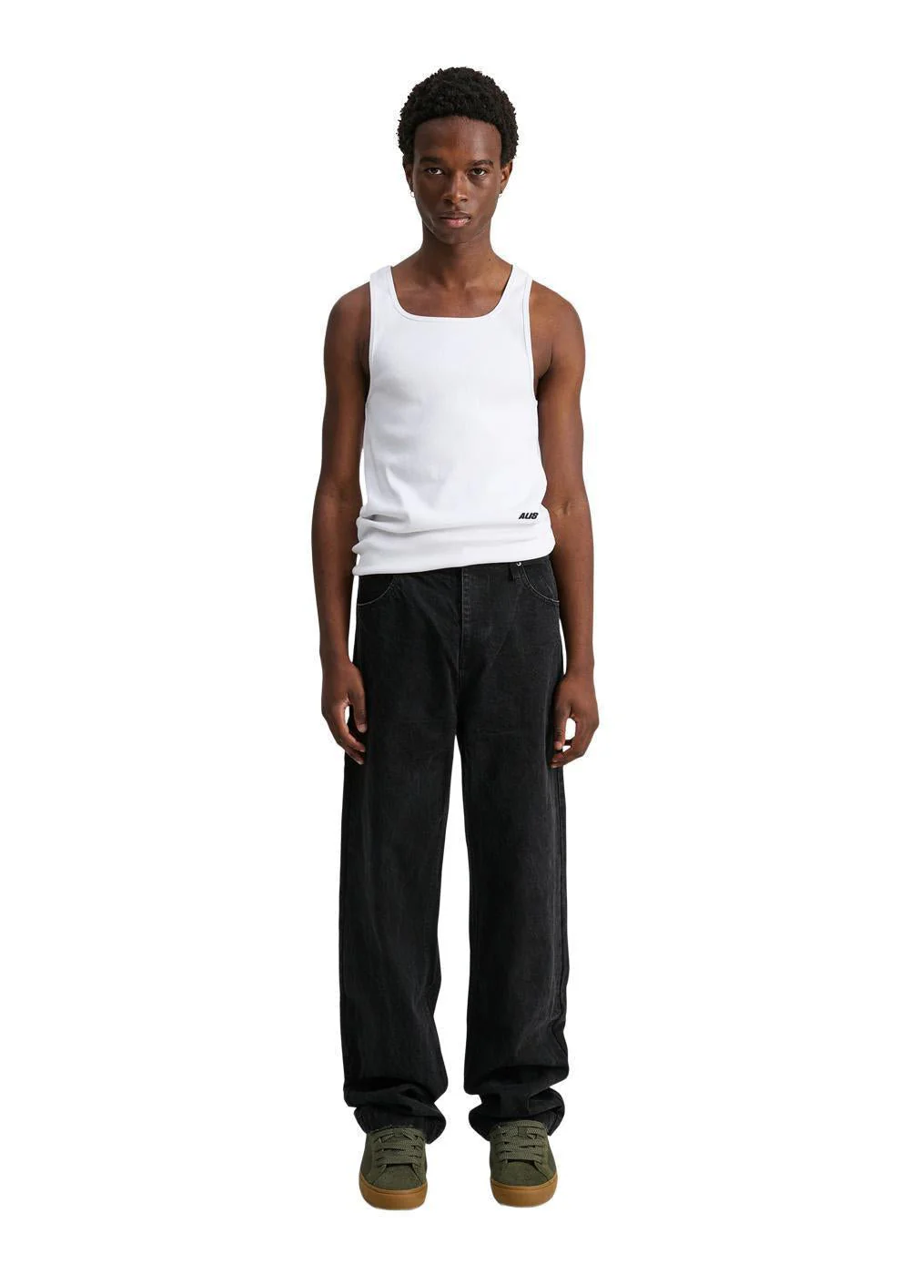 CORY STRAIGHT FIT JEANS - Washed Black - Image 4