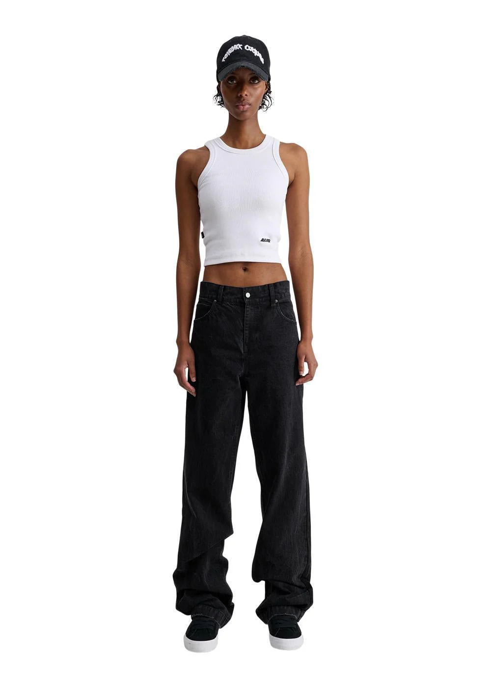 CORY STRAIGHT FIT JEANS - Washed Black - Image 5