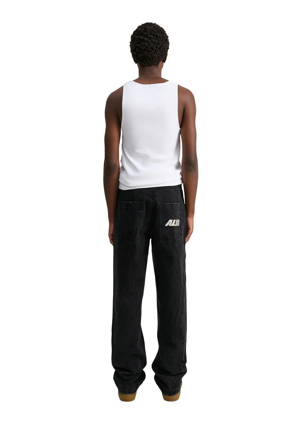 CORY STRAIGHT FIT JEANS - Washed Black - Image 6