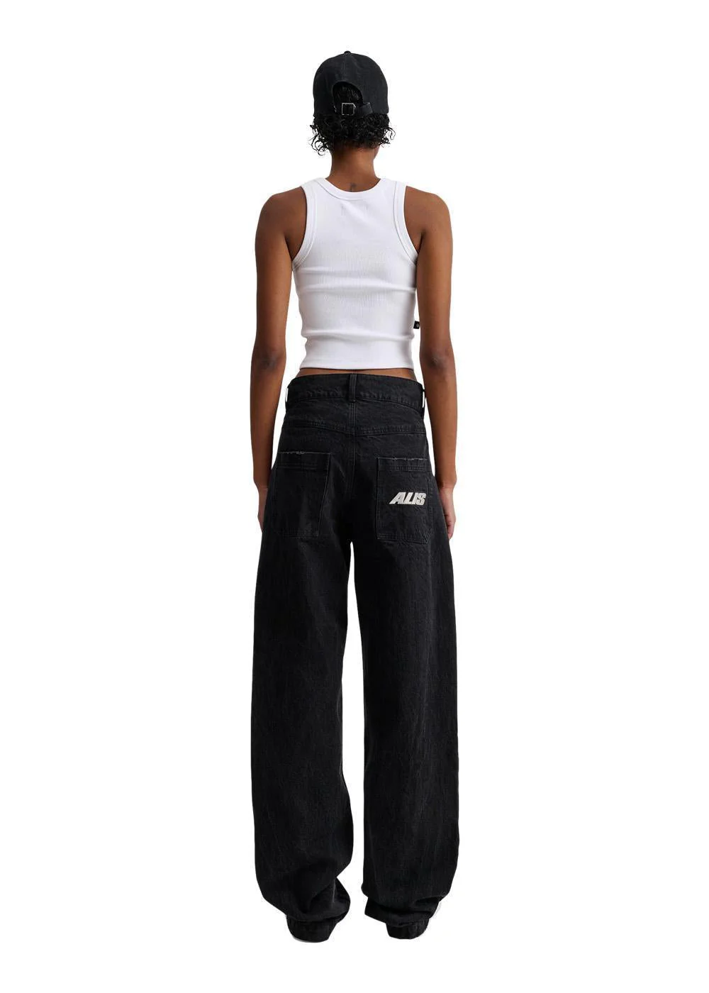 CORY STRAIGHT FIT JEANS - Washed Black - Image 7