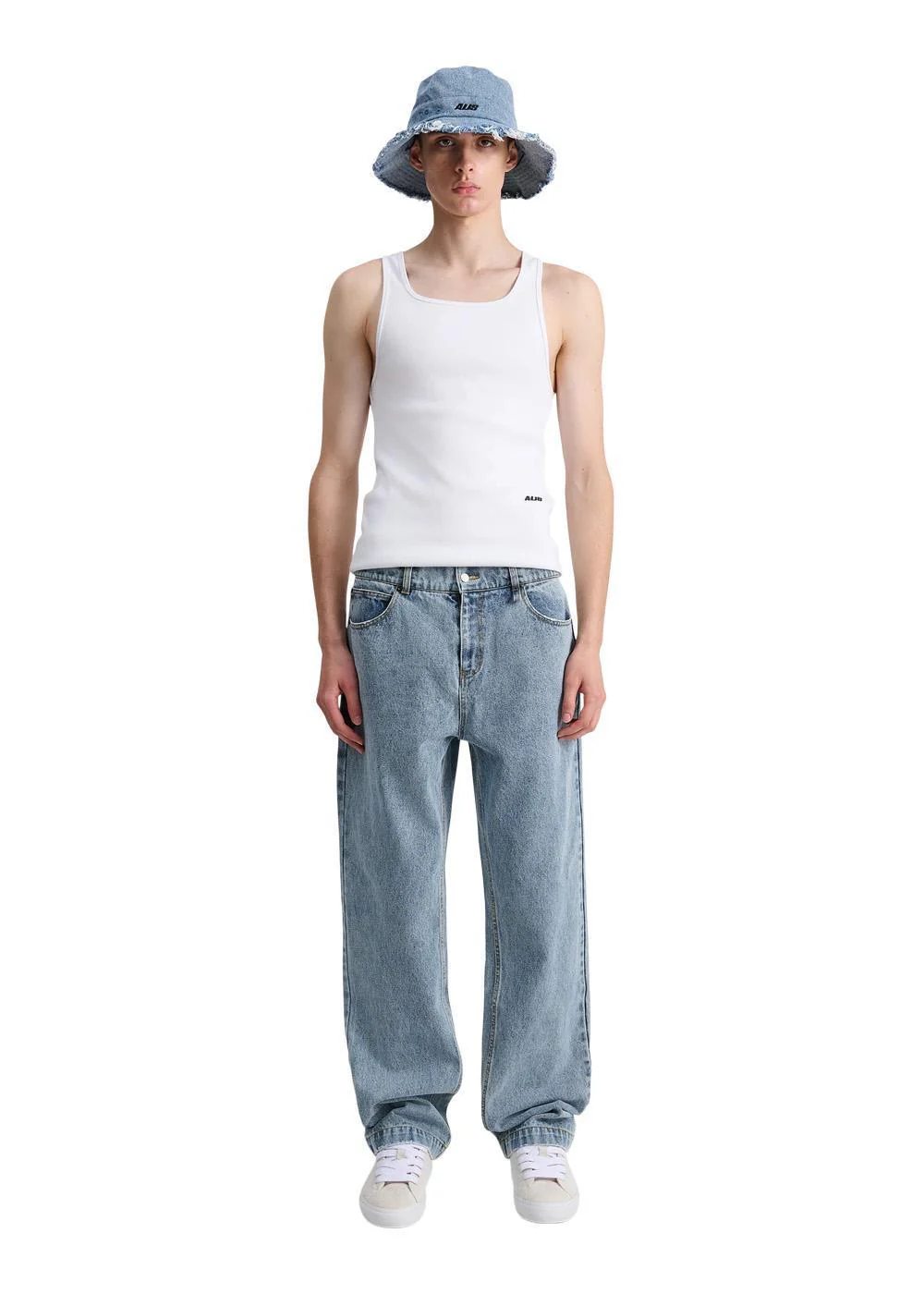 CORY STRAIGHT FIT JEANS - Washed Light Blue - Image 5