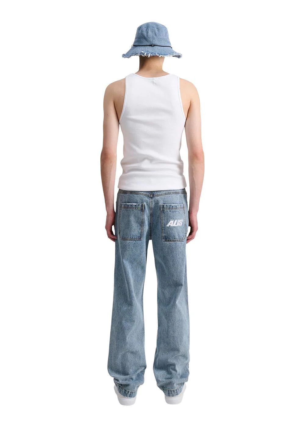 CORY STRAIGHT FIT JEANS - Washed Light Blue - Image 7
