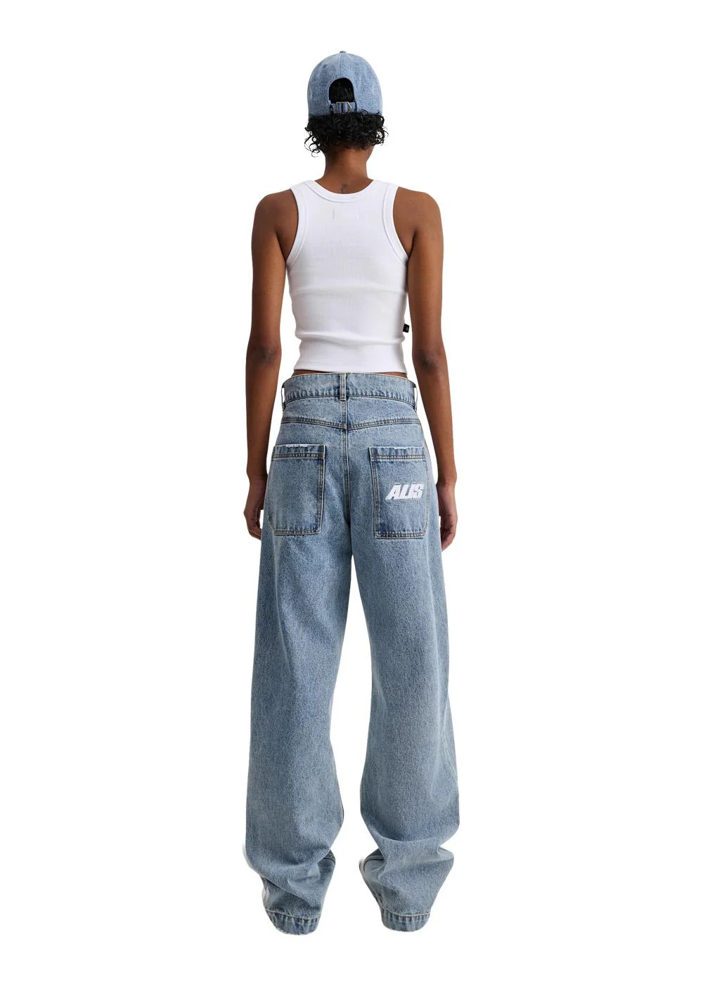CORY STRAIGHT FIT JEANS - Washed Light Blue - Image 8