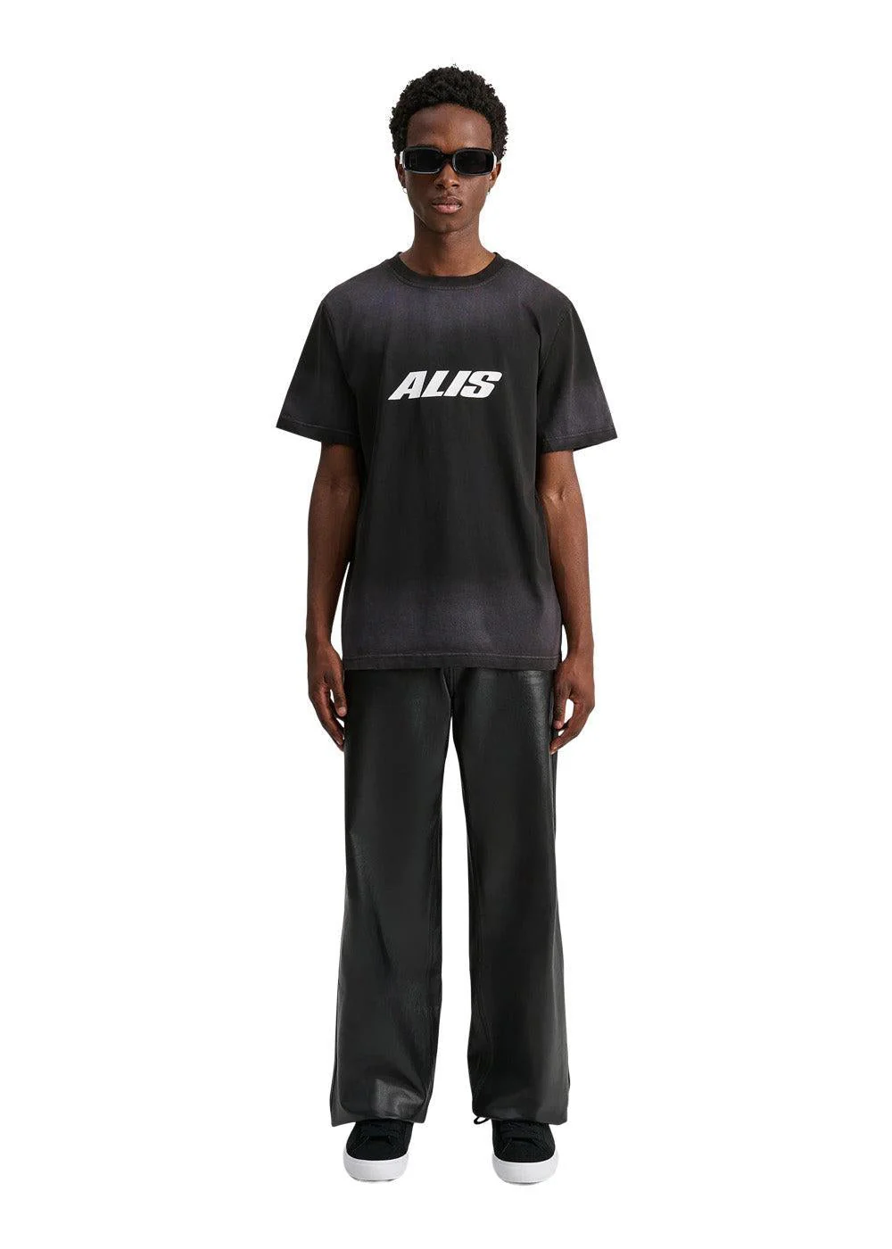 JERON ESSENTIAL T-SHIRT W/ LOGO - Faded Black - Image 2