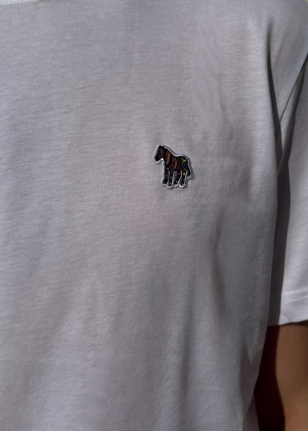 Reg Fit SS T-Shirt Zebra - White - Image 2