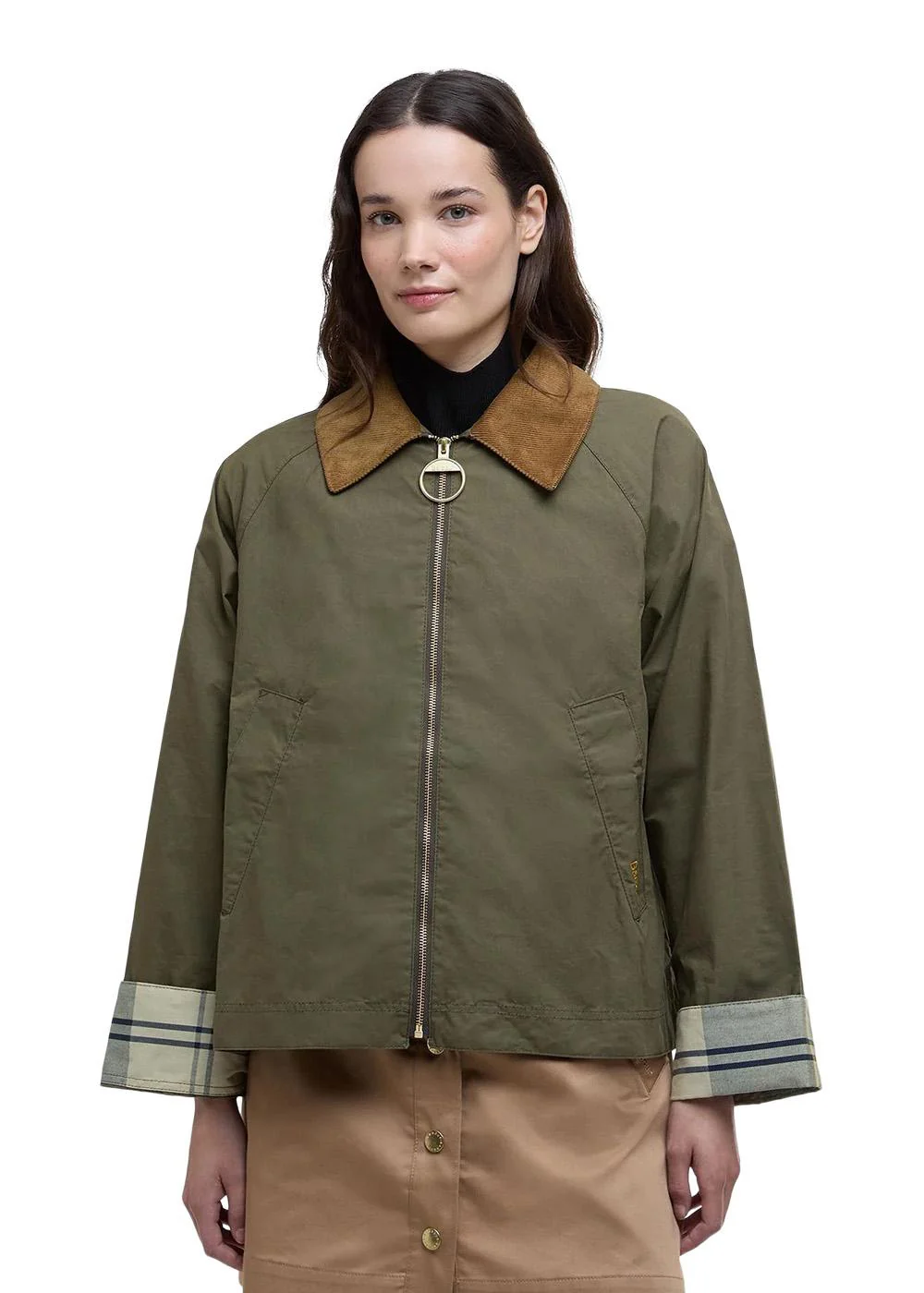 Caitlin Showerproof Jacket - Moss Green - Image 2