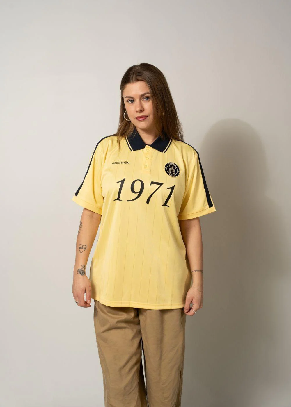 1971 SS polo - Yellow/Navy - Image 5