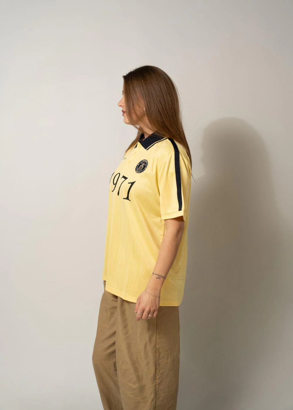 1971 SS polo - Yellow/Navy - Image 6
