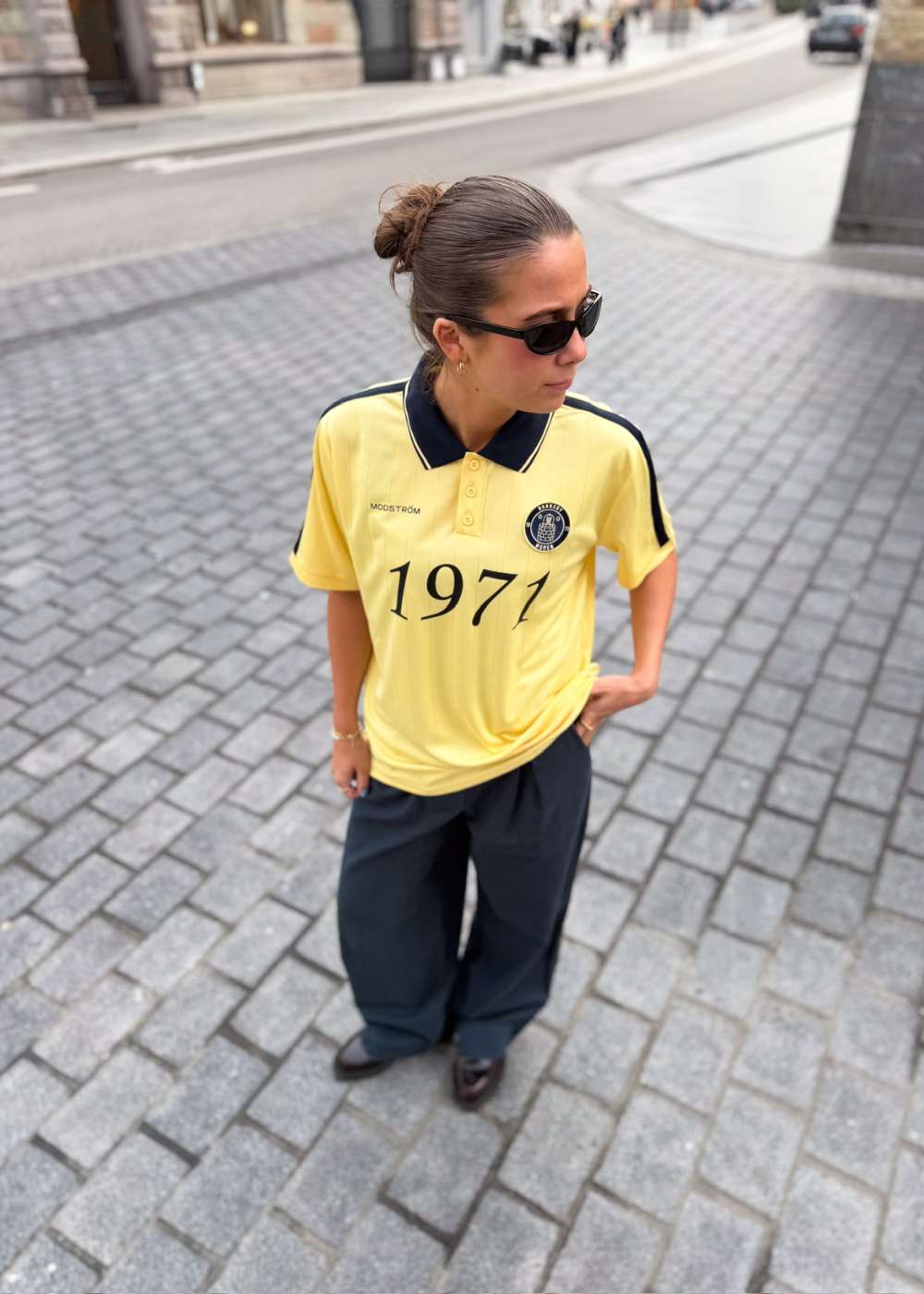 1971 SS polo - Yellow/Navy - Image 7