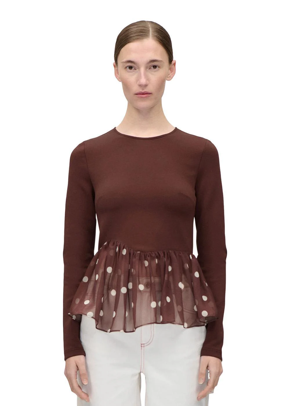 2455 Jersey / Georgette Combo - Artist Blurry Dots - Image 3