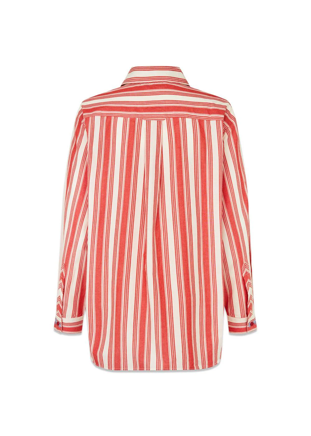 2487 Striped Embroidered Cotton - Scarlet Trot - Image 4