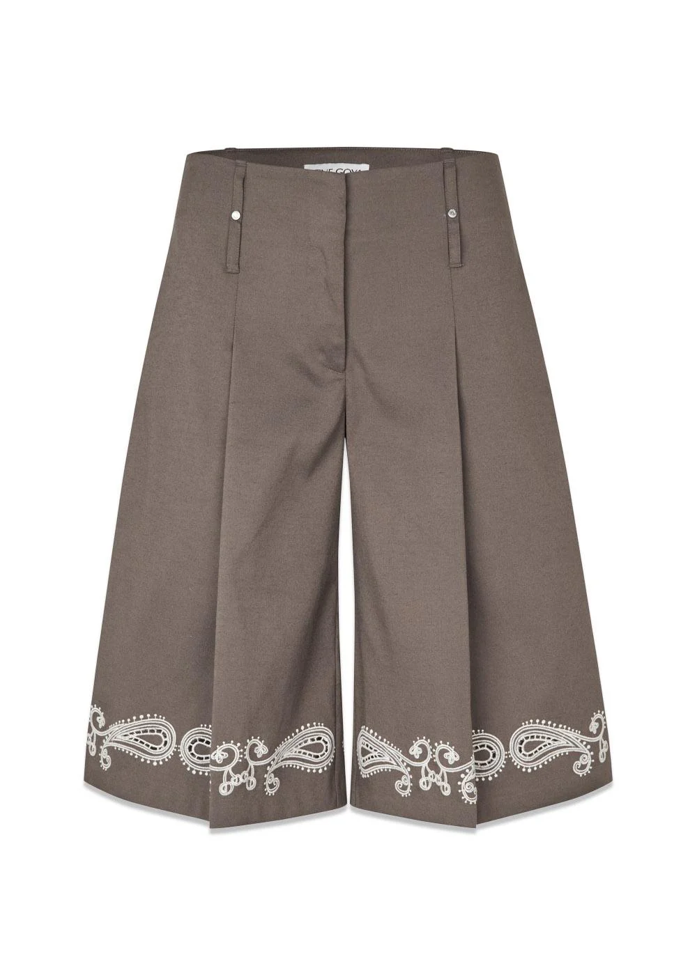 2492 Embroidered Canvas - Cherries On A Paisley