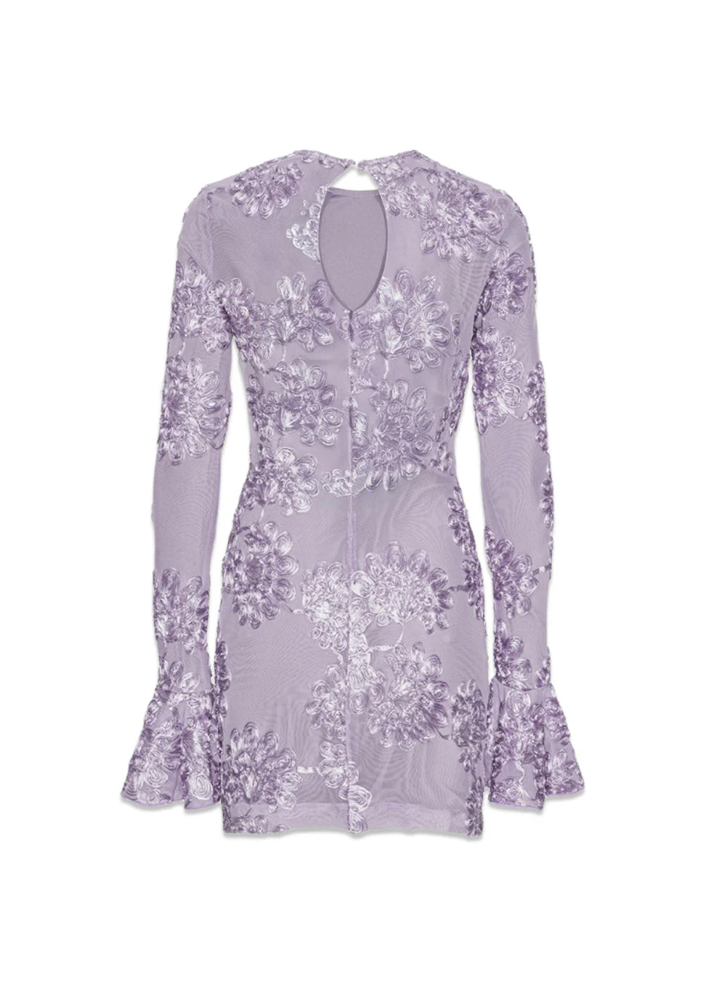 3D MESH MINI DRESS - Lavender Aura - Image 3