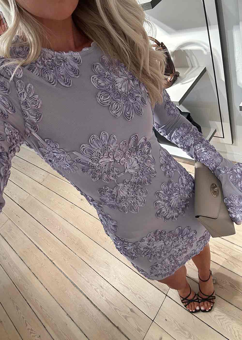 3D MESH MINI DRESS - Lavender Aura - Image 5