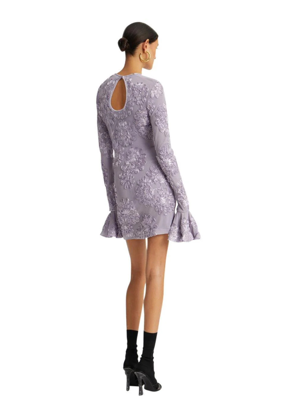3D MESH MINI DRESS - Lavender Aura - Image 7