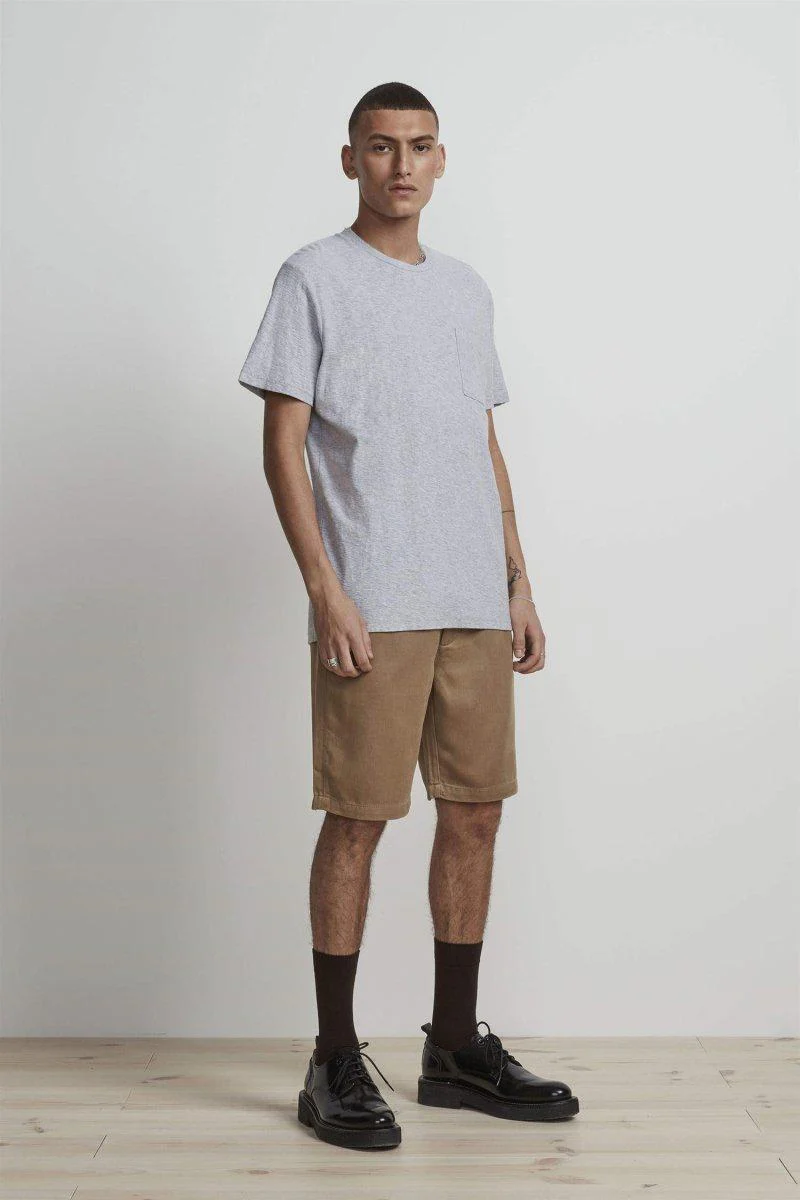 Aspen Tee 3420 - Light Grey Melange - Image 2