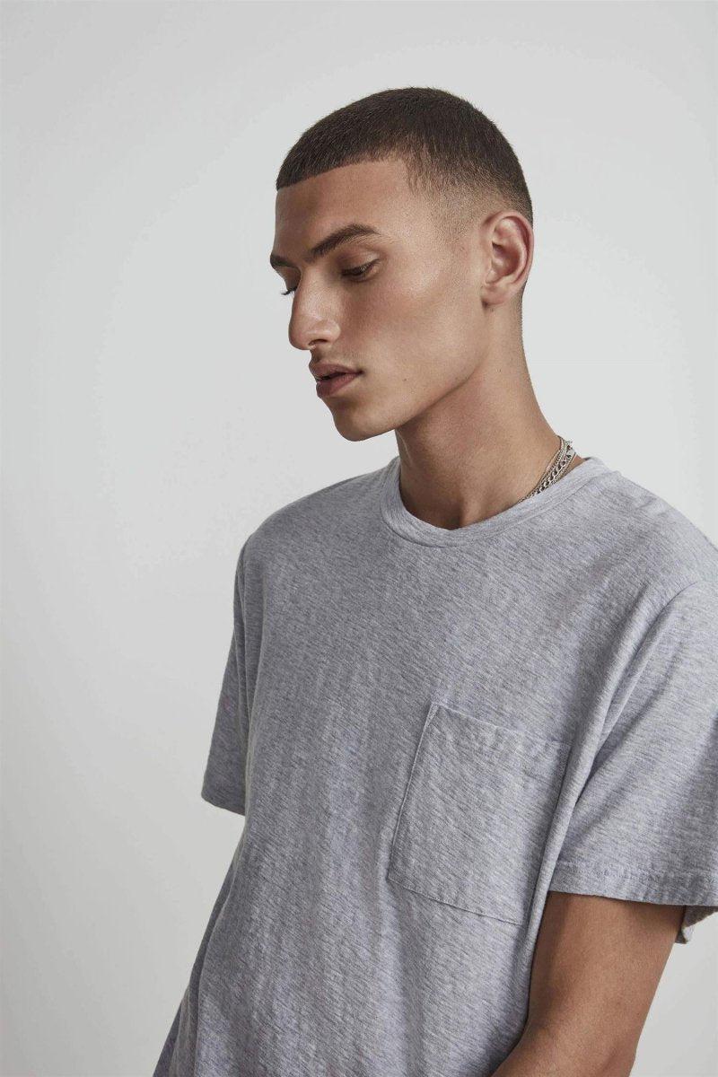 Aspen Tee 3420 - Light Grey Melange - Image 4