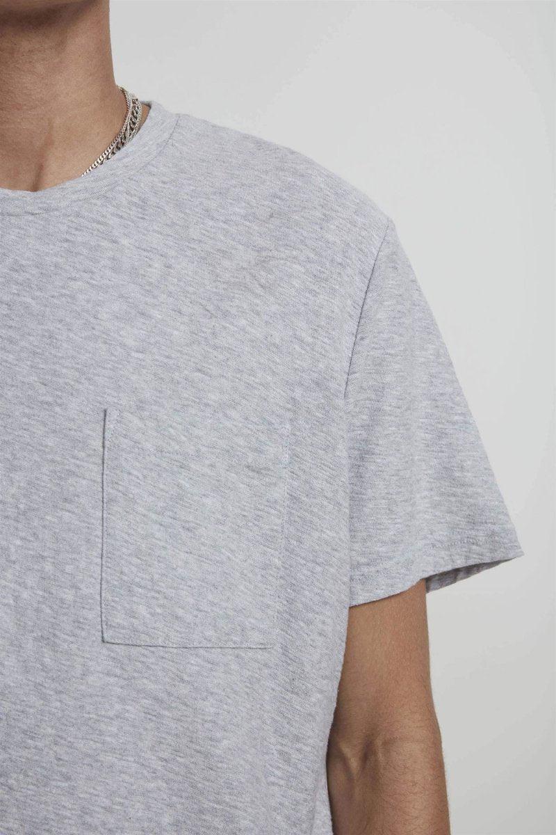 Aspen Tee 3420 - Light Grey Melange - Image 5