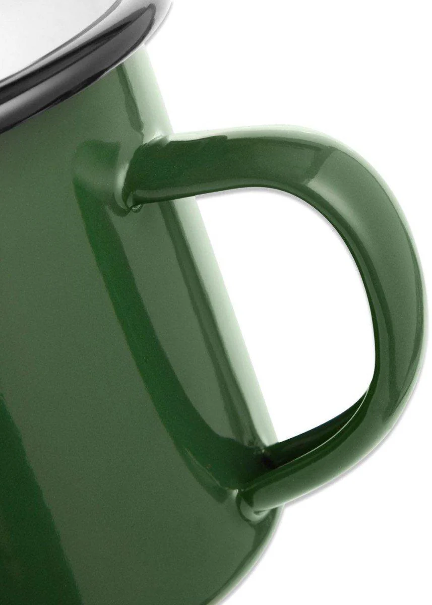 BEAN ENAMEL MUG - Dark Green - Image 3