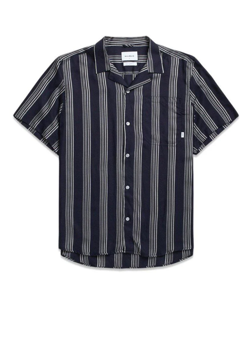 Chine Seal Shirt - Navy-White