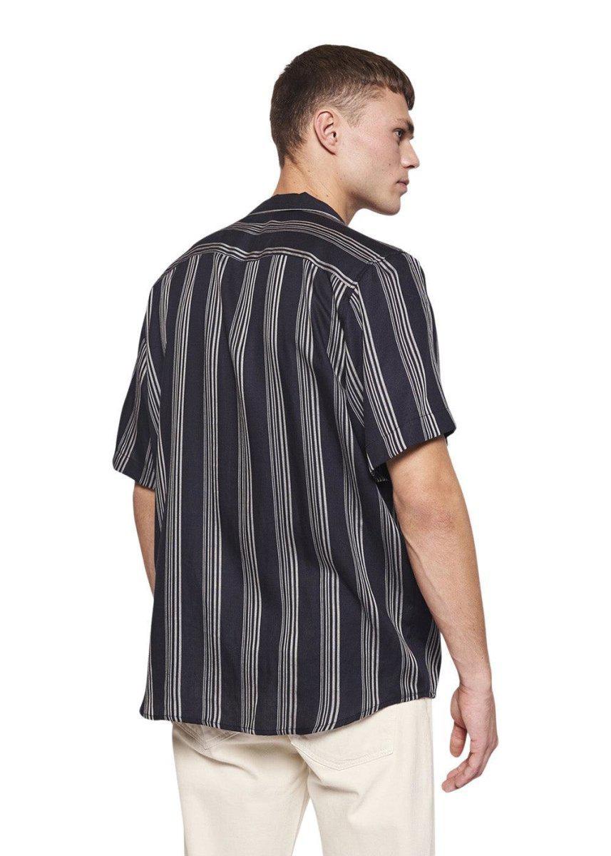 Chine Seal Shirt - Navy-White - Image 3