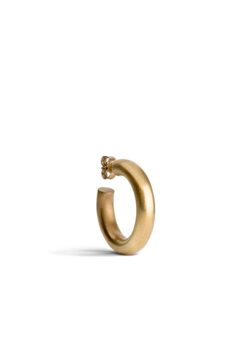 Chunky hoops - Forgyldt Sølv