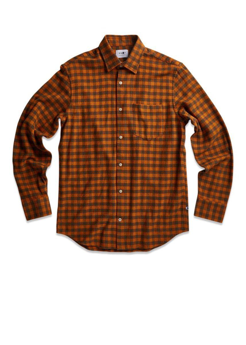 Errico Shirt 5166 - Orange Check
