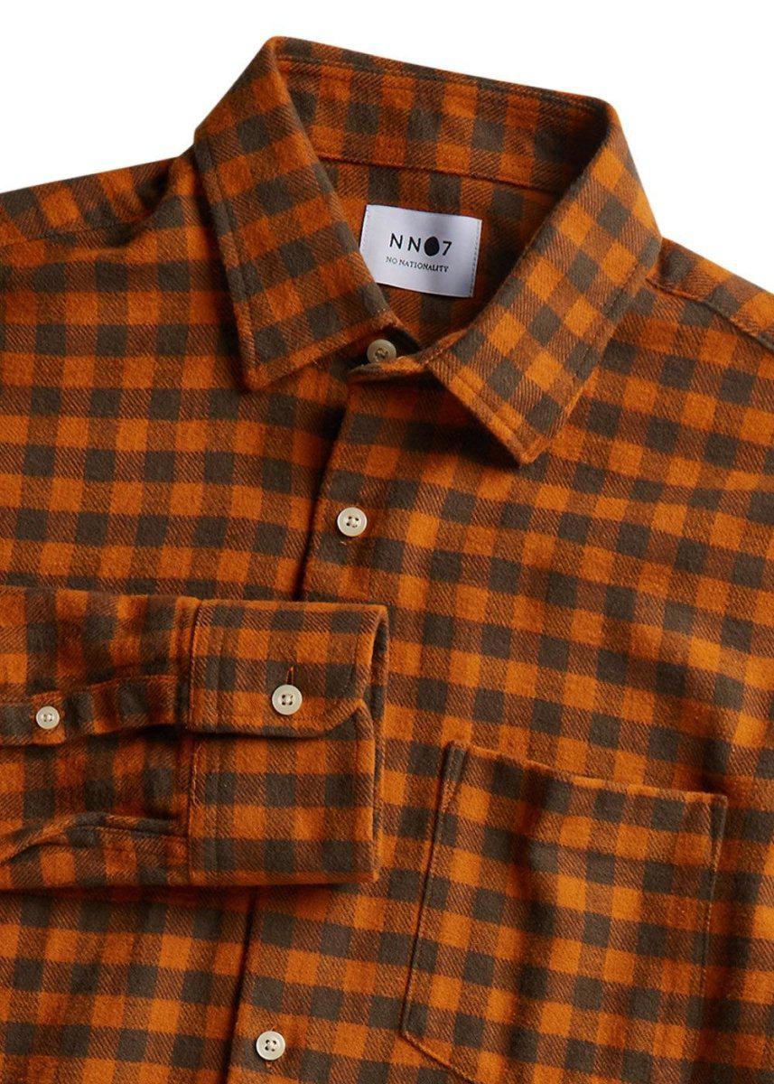 Errico Shirt 5166 - Orange Check - Image 2