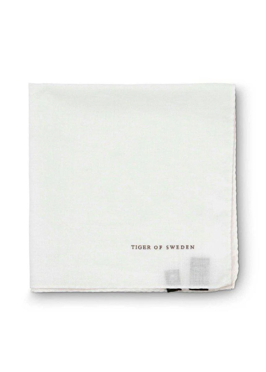 Famiano PocketSquare - White