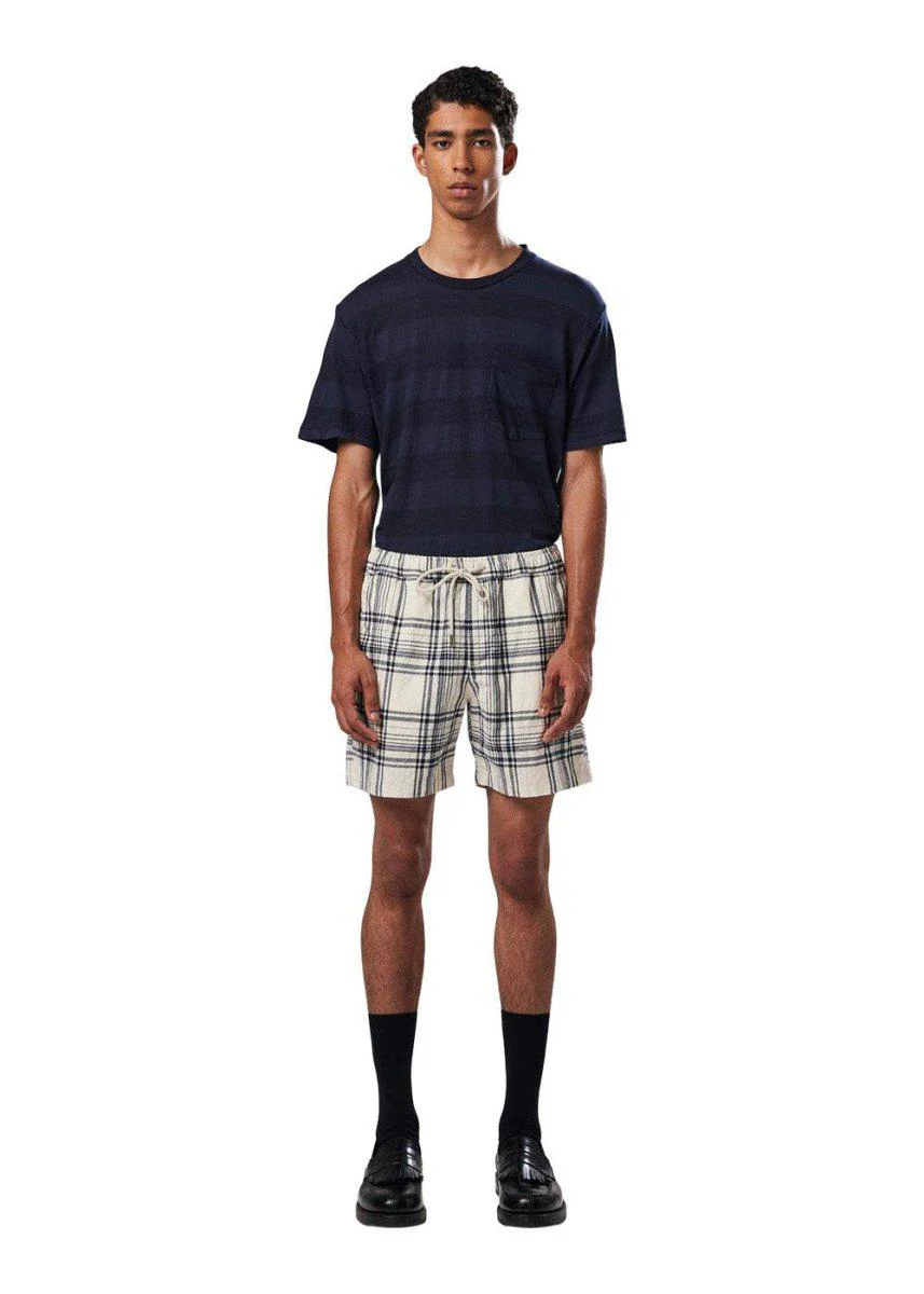 Gregor Shorts 5246 - Navy Check - Image 2
