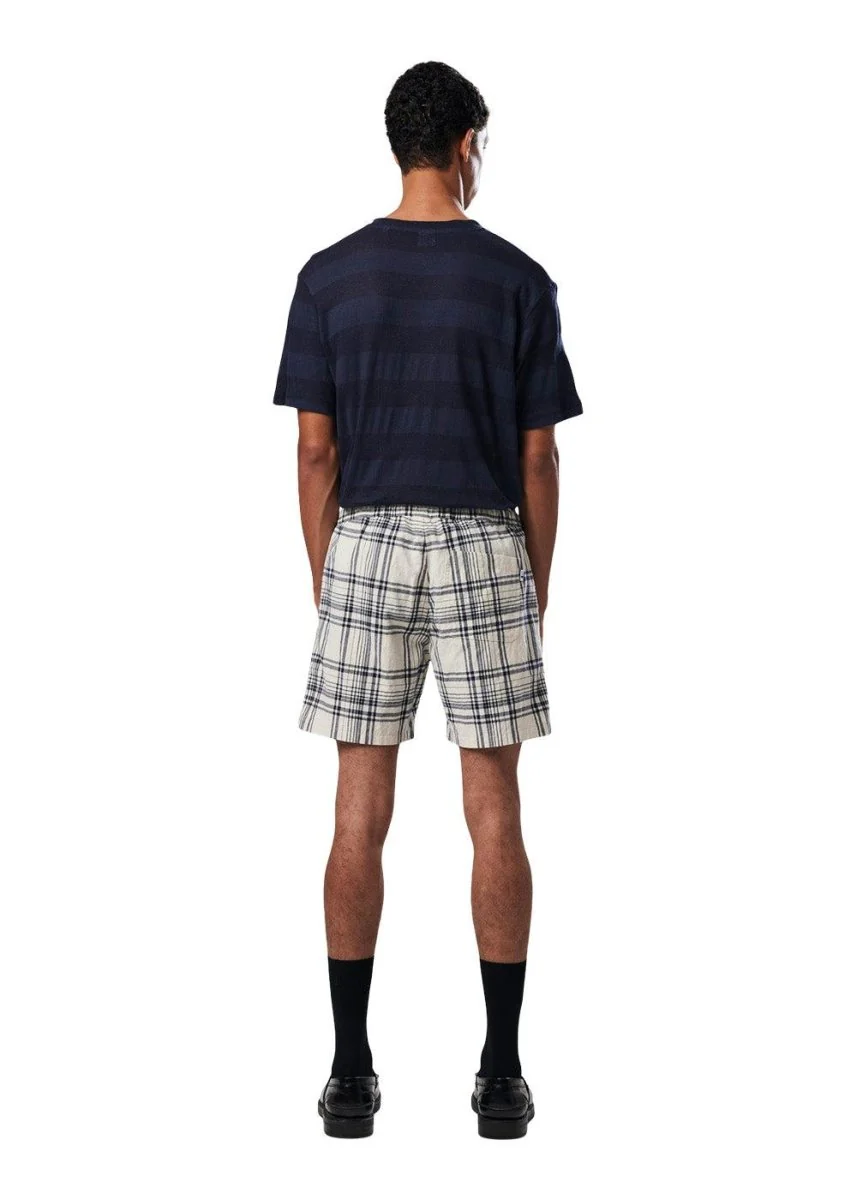 Gregor Shorts 5246 - Navy Check - Image 3